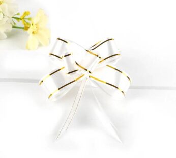 Pull Flower Ribbon White