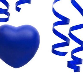 Blue Heart Cloth Ribbon