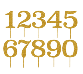 Numbers Acrylic Topper