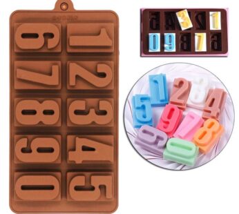 Bold Number Chocolate Mould
