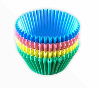 Cupcake Cases Blue Pink Yellow Green