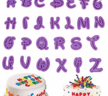 Fancy Alphabet Cutters 26 Pieces Set
