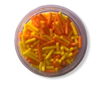 Fancy Sprinkles Orange and Yellow 15 Grams