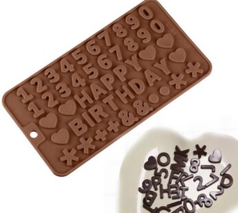 Happy Birthday and Number Chocolate Mould