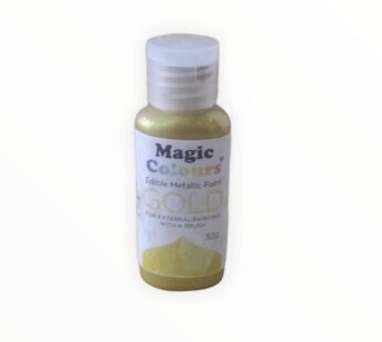 Magic Colours Edible Metallic Paint Gold 32 gms