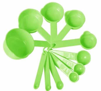 Measuring Cups and Spoons Set Green