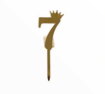 Number 7 Acrylic Topper