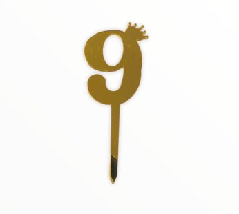 Number 9 Acrylic Topper