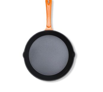 PhillSoft Cast Iron Frying Pan Orange