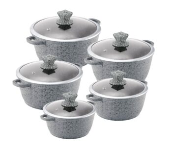 SQ Professional Nessa Grey Marble Pots