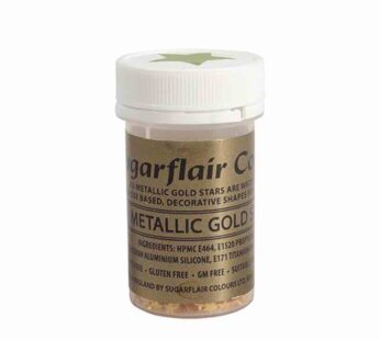 Sugarflair Metallic Gold Stars
