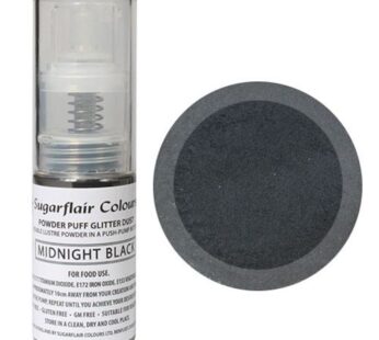 Sugarflair Midnight Black Powder Puff