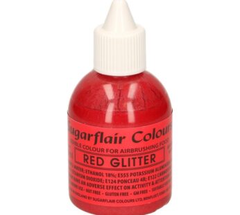 Sugarflair Red Glitter Airbrush Colour 60 mls